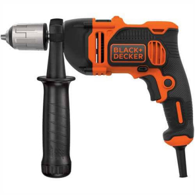 Дриль мережевий ударний BLACK+DECKER BEH850K - зображення 2