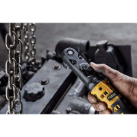 Гайковерт угловой - трещётка аккумуляторный бесщёточный DeWALT DCF510E2G  - фото № 9