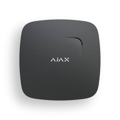 Бездротовий датчик диму з сенсором температури AJAX FireProtect (black) - зображення 1