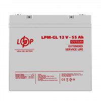 Аккумулятор гелевий LPM-GL 12V - 55 Ah