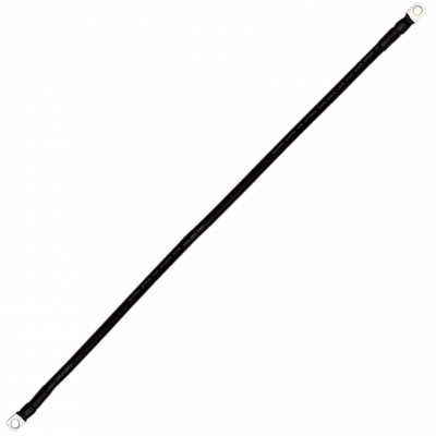Провід мідний для з'єднання АКБ 25 кв. мм – 100 см (з клемами) чорний - зображення 1