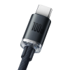 Кабель Baseus Crystal Shine USB 2.0 to Type-C 100W 1.2M Чорний (CAJY000401) - зображення 2
