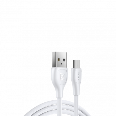 Кабель Remax Lesu Pro USB 2.0 to microUSB 2.1A 1M Белый (RC-160m-w) - зображення 1