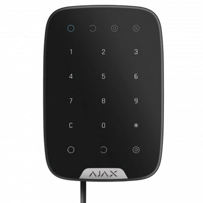 Дротова сенсорна клавіатура AJAX KeyPad Fibra (black) - изображение 1