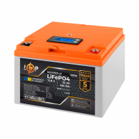 Акумулятор LP LiFePO4 12,8V - 32 Ah (410Wh) (BMS 50А/25A) пластик LCD для ДБЖ  - фото № 2