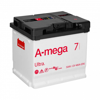 Акумулятор авто Мегатекс A-mega Ultra 6СТ-50-А3 (лев) ТХП 480 - изображение 1