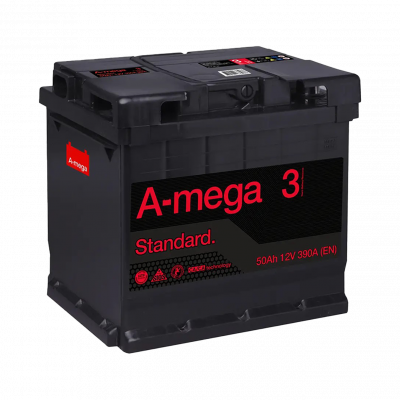 Акумулятор авто Мегатекс A-mega Standard (М3) 6СТ-50-АЗ (прав) ТХП 390