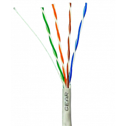 Мережевий кабель вита пара GEAR CAT.5E UTP-COPPER-4Px2x0.51 REELEX (GEC-UTPCUR051305)