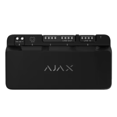 Модуль для дополнительного питания устройств AJAX LineSupply (45 W) Fibra black