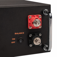 Акумулятор LP LiFePO4 51,2V - 100 Ah (5120Wh) (BMS SP 100A/50А) RM RS485/CAN LCD BL  - фото № 6