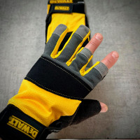 Перчатки универсальные, частично открытые DeWALT DPG214L  - фото № 6