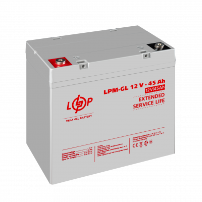 Акумулятор гелевий LPM-GL 12V - 45 Ah - зображення 3