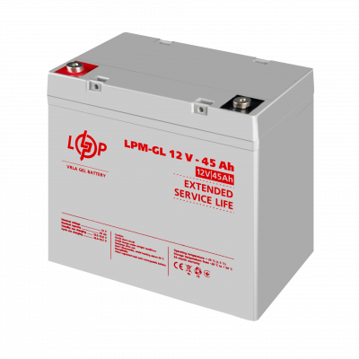 Акумулятор гелевий LPM-GL 12V - 45 Ah - зображення 4