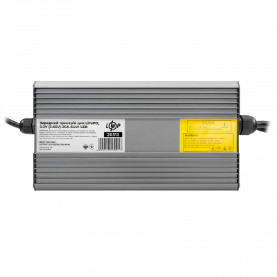 Зарядний пристрій для акумуляторів LiFePO4 3.2V (3.65V)-20A-64W-LED - зображення 1