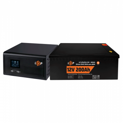 Комплект резервного живлення для котла LP (LogicPower) ДБЖ + літієва (LiFePO4) батарея (UPS 430VA + АКБ LiFePO4 2560W) - зображення 1