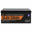 Акумулятор LP LiFePO4 25,6V - 230 Ah (5888Wh) (Smart BMS 150А) з BT пластик