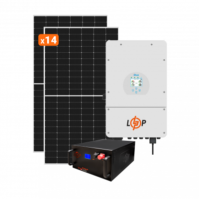 Солнечная электростанция (СЭС) Премиум Deye 8kW АКБ 10kWh LiFePO4 195 Ah