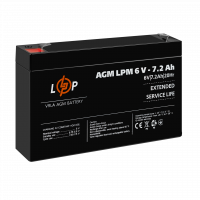 Акумулятор AGM LPM 6V - 7.2 Ah  - фото № 4