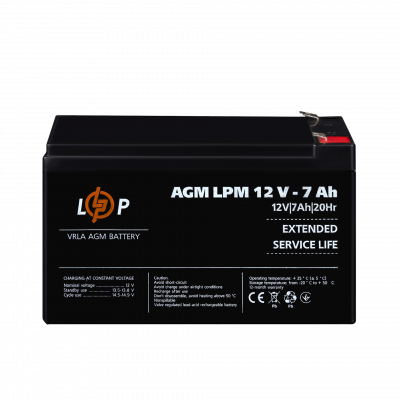 Акція. Акумулятор AGM LPM 12V - 7 Ah - изображение 2