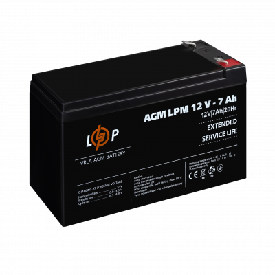 Акція. Акумулятор AGM LPM 12V - 7 Ah - изображение 3