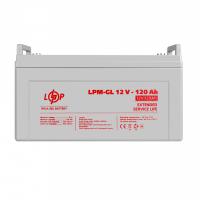Акумулятор гелевий LPM-GL 12V - 120 Ah - зображення 1