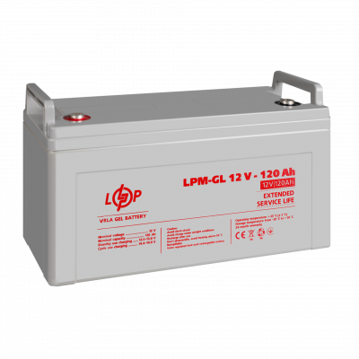 Акумулятор гелевий LPM-GL 12V - 120 Ah - зображення 4