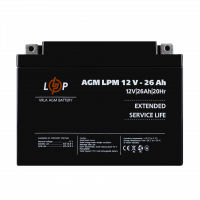 Акумулятор AGM LPM 12V - 26 Ah , Атикул LP4134 |  купить на VILKI.NET - фото № 1