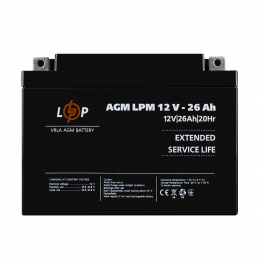 Акумулятор AGM LPM 12V - 26 Ah