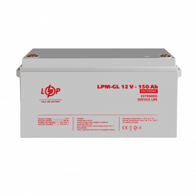 Аккумулятор гелевый LPM-GL 12V - 150 Ah