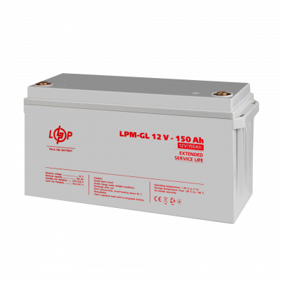 Аккумулятор гелевый LPM-GL 12V - 150 Ah