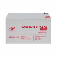 Акумулятор гелевий LPM-GL 12V - 7.5 Ah  - фото № 2