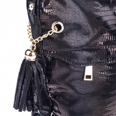 Жіноча сумка Realer P111 чорна - изображение 5