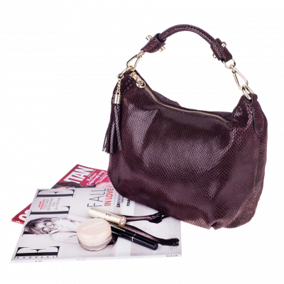 Жіноча сумка Realer P112 коричнева - зображення 1