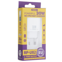 Сетевое зарядное устройство Remax Remine 30W PD+QC Белый (RP-U82)  - фото № 2