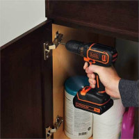 Дрель-шуруповерт аккумуляторная BLACK+DECKER BDCDD18N  - фото № 3