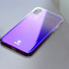 Чехол Baseus для iPhone X/Xs Glaze Purple (WIAPIPHX-GC01) - № 4