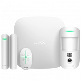 Стартовий комплект системи безпеки AJAX StarterKit Cam Plus (white)