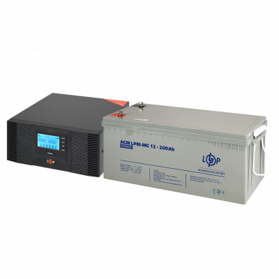 Комплект резервного живлення LP (LogicPower) ДБЖ + мультигелева батарея (UPS B1500 + АКБ MG 2400W) - изображение 1