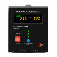 ИБП LogicPower LPY-PSW-1500VA+ (1050Вт) 10A/15A с правильной синусоидой 24V (Цвет чорний), Атикул LP22872 |  купить на VILKI.NET - фото № 1