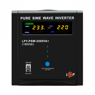 ИБП LogicPower LPY-PSW-2500VA+ (1800Вт) 10A/20A с правильной синусоидой 24V