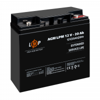 Акумулятор AGM LPM 12V-20 Ah під болт М5  - фото № 3