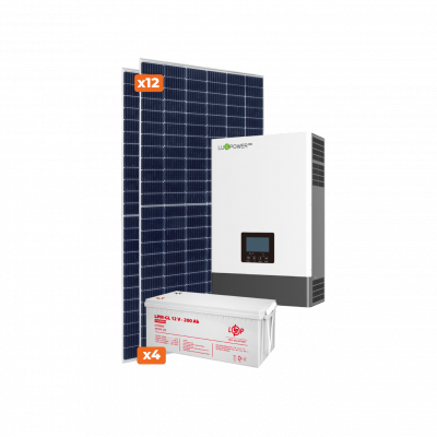 Комплект СЕС Luxpower Стандарт 5kW АКБ 9,6kWh Gel 200 Ah - изображение 2