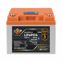 Акумулятор LP LiFePO4 12,8V - 50 Ah (640Wh) (BMS 80А/50A) пластик LCD Smart BT , Атикул LP30698 |  купить на VILKI.NET - фото № 1