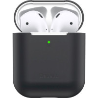 Чехол Baseus для наушников AirPods Черный (WIAPPOD-BZ01) Черный (WIAPPOD-BZ01)  - фото № 2