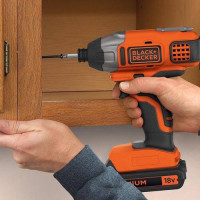 Шуруповерт ударный аккумуляторный бесщёточный BLACK+DECKER BDCIM18N  - фото № 4