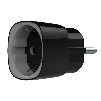 Радіокерована розумна розетка з лічильником енергоспоживання AJAX Socket (black) - изображение 1