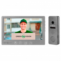 Комплект відеодомофону GreenVision GV-002-GV-058+GV-005 (Колір сірий), Атикул LP20345 |  купить на VILKI.NET - фото № 1