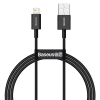 Кабель Baseus Superior USB 2.0 to Lightning 2.4А 1M Чорний (CALYS-A01)  Baseus - № 1