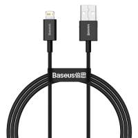 Кабель Baseus Superior USB 2.0 to Lightning 2.4А 1M Черный (CALYS-A01) , Атикул LP20413 |  купить на VILKI.NET - фото № 1