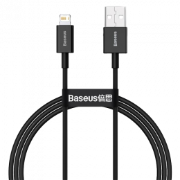 Кабель Baseus Superior USB 2.0 to Lightning 2.4А 1M Чорний (CALYS-A01)